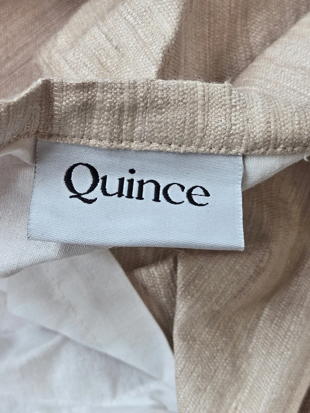 NWT QUINCE Set Of 2 48x96 Raw Silk Curtains Sand 9071